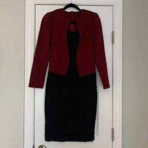 Crimson / Black dress Size Med